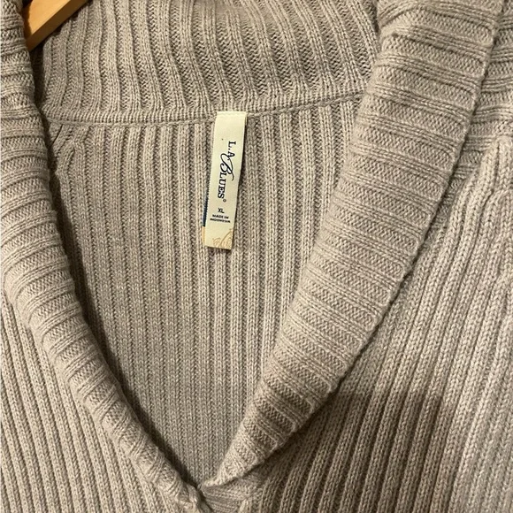 L.A. Blues Women's Neutral Block Cardigan - Picture 4 of 4